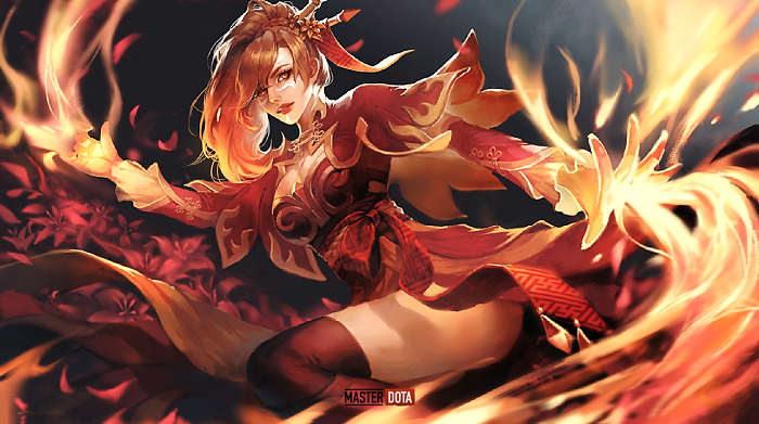 lina dota 2 wallpaper masterdota